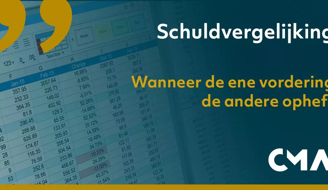 Schuldvergelijking, wanneer de ene vordering de andere opheft