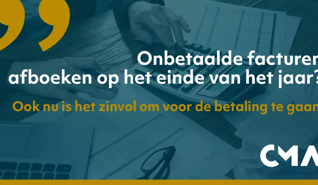 Onbetaalde facturen afboeken op het einde van het jaar?