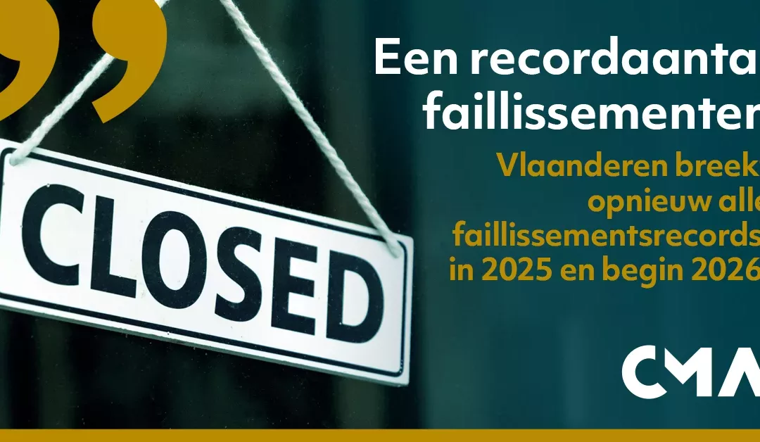 Recordaantal  faillissementen in Q1 2026
